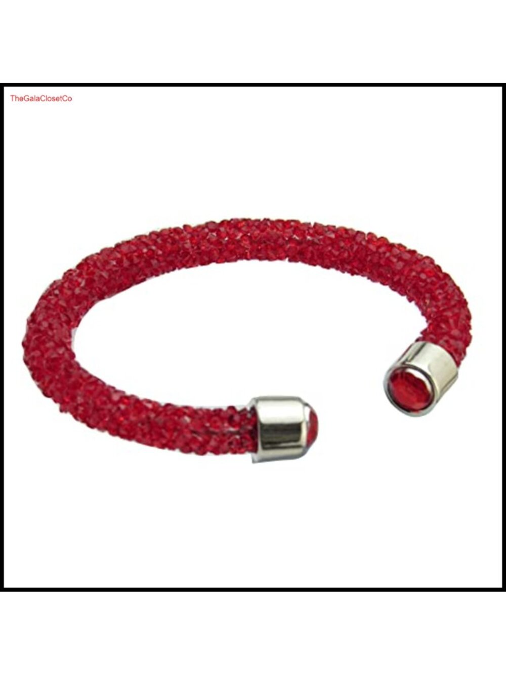 Sparkling Full Rhinestone Open Cuff Bangle Bracelet for Women